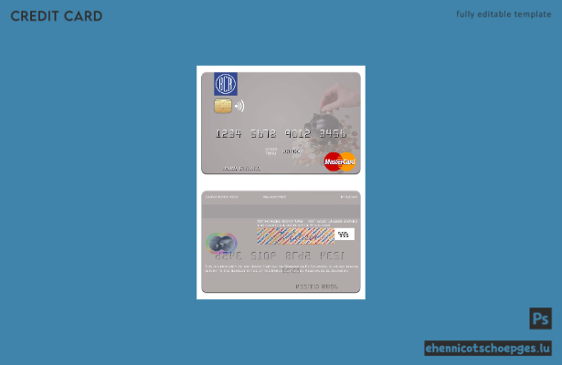 Mastercard-Beispielvorschau der Zentralbank von El Salvador